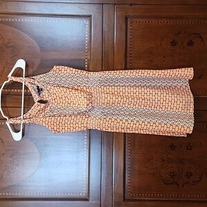 GAP Vibrant Orange and White Mini Dress